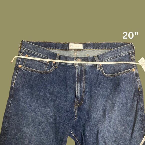 GAP Men’s Straight Fit Jeans – Dark Wash – Size 38x30 – Classic Everyday Denim - Picture 6 of 11